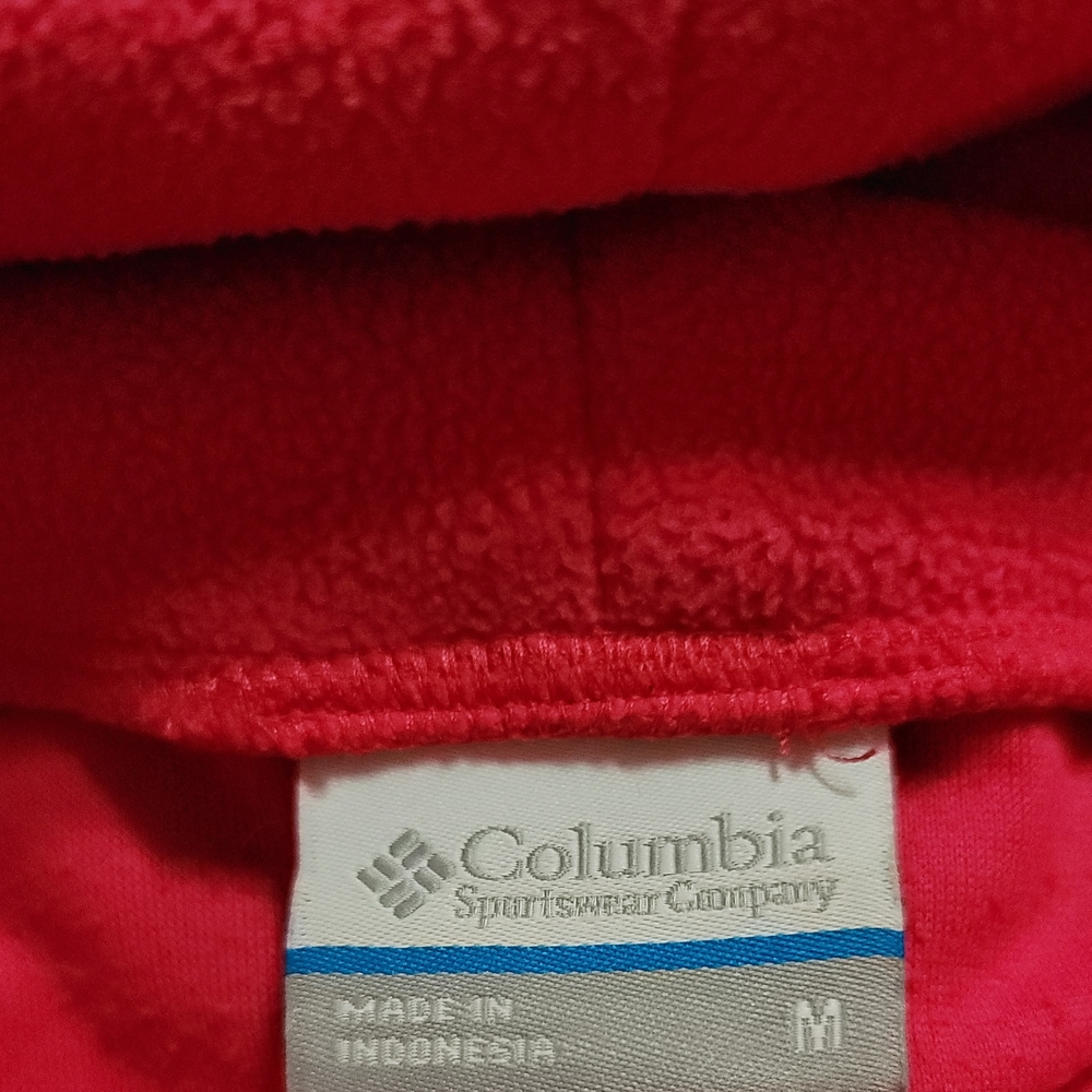 Columbia Women's Vibrant Pink Cowl Neck Sweatshirt Size Medium - Picture 4 of 4